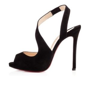 Christian Louboutin Viveka 120 suede sling back sandals